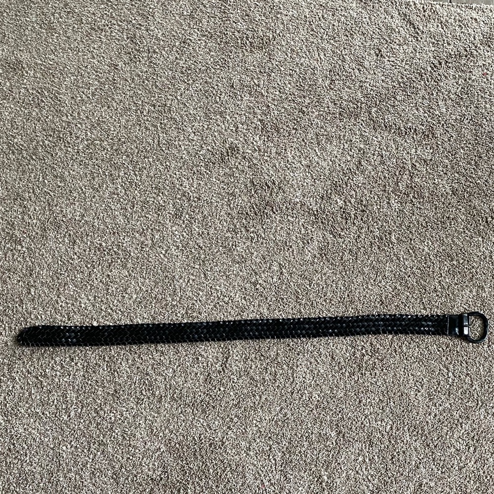 Shiny black belt